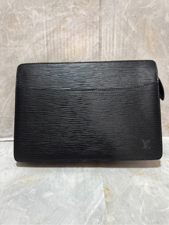 Louis Vuitton Black Epi Leather Toiletry/Toiletries Pouch | Poshmark