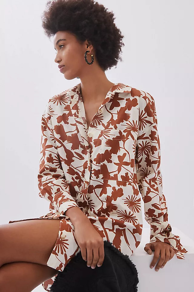 Button-Front Mini Shirtdress | Anthropologie (US)