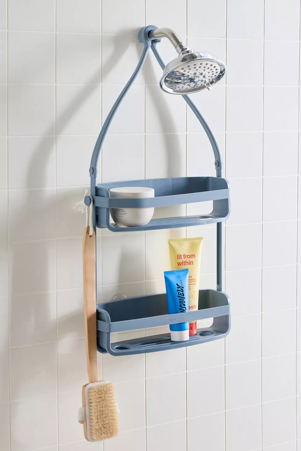 Two-Tier Plastic Flex Shower Caddy | Urban Outfitters (US and RoW)