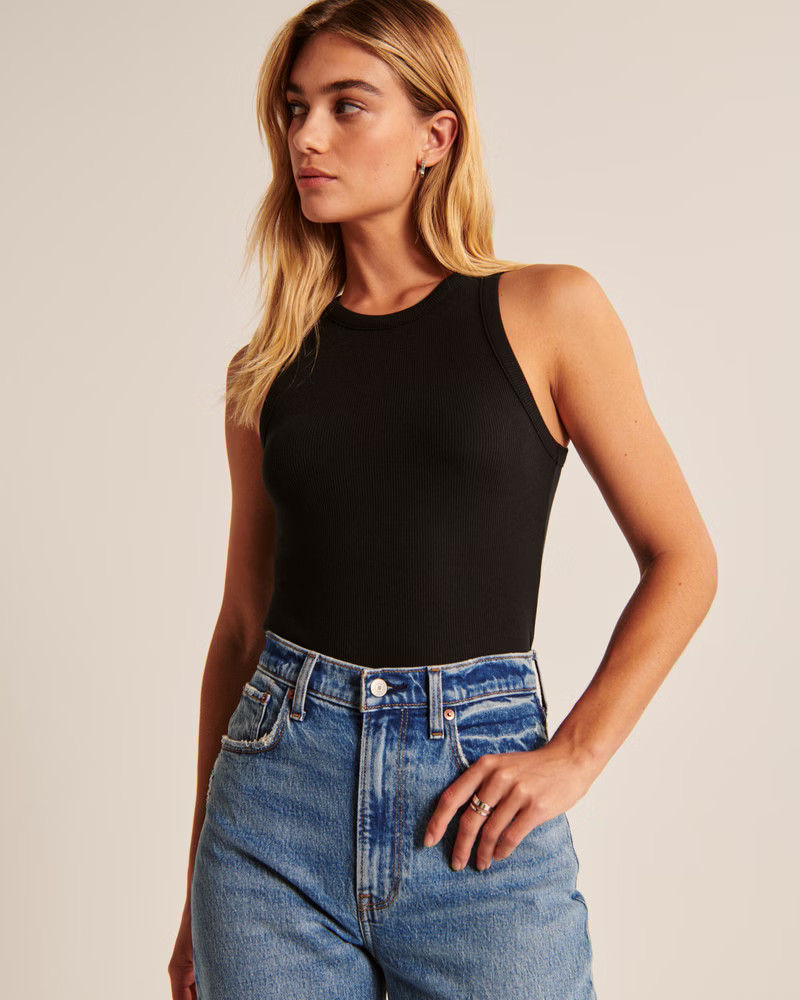 Essential Rib Tuckable Crew Tank | Abercrombie & Fitch (US)