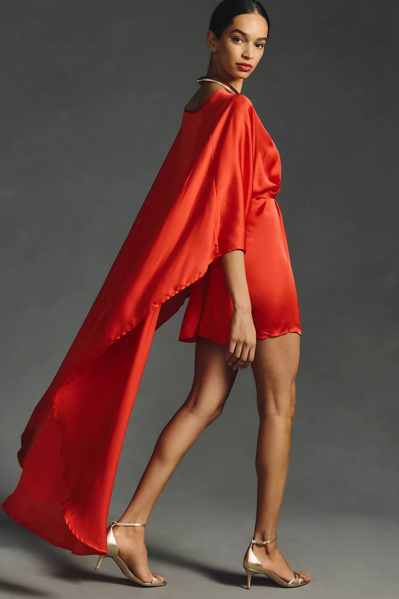 Erika Peña Cape Mini Dress | Anthropologie (US)