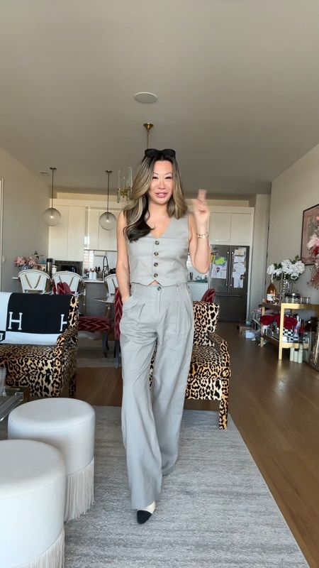 Vest and pant outfit size small under $58. Comes in 4 colors. Use code JEN25 for 25% off. Quiet luxury, linen set, fashion trends 2024, Amazon slingbacks and sunglasses 

#LTKSeasonal #LTKstyletip #LTKfindsunder100