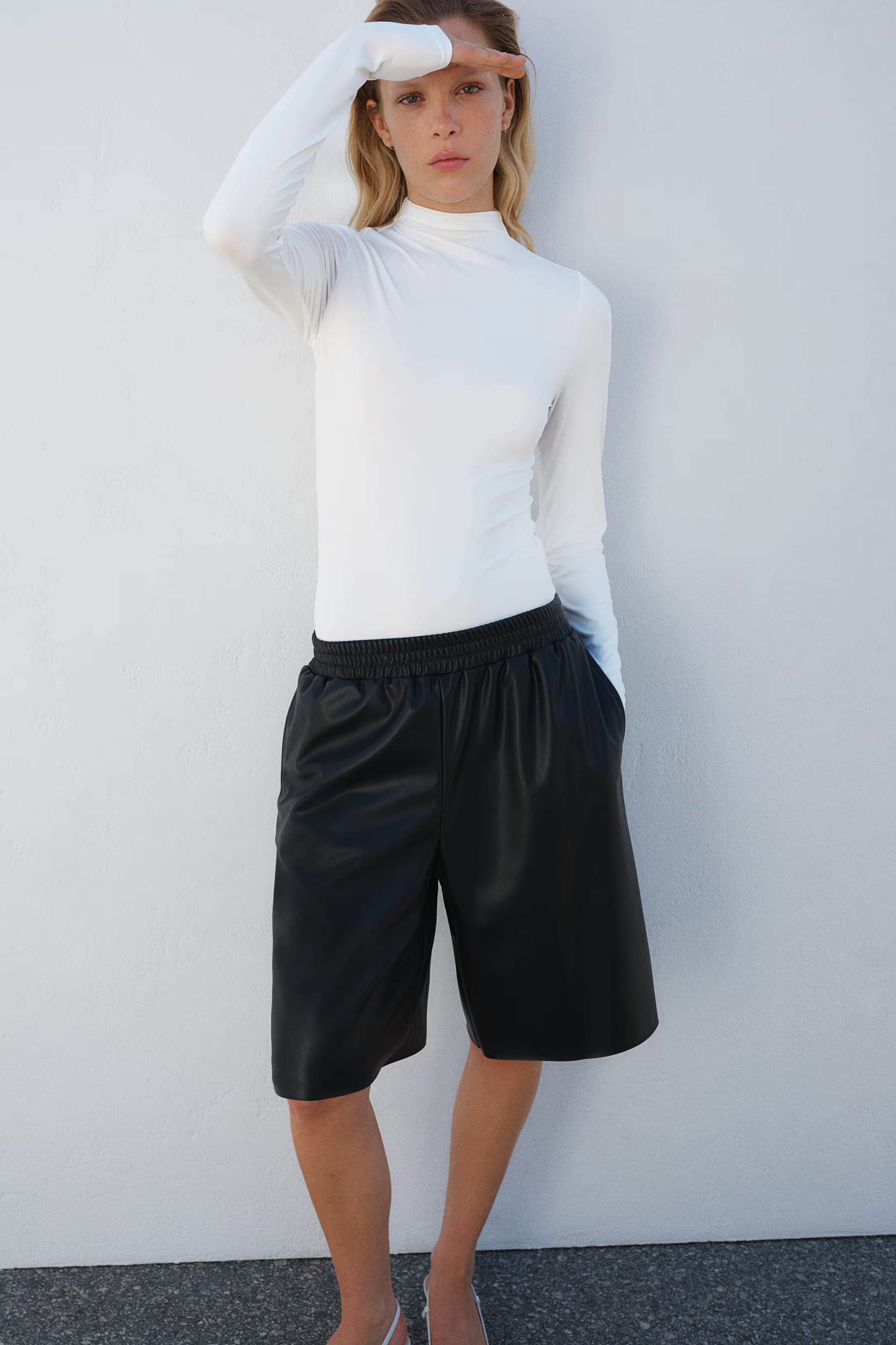 Mock Turtleneck Jersey Top | H&M (US + CA)