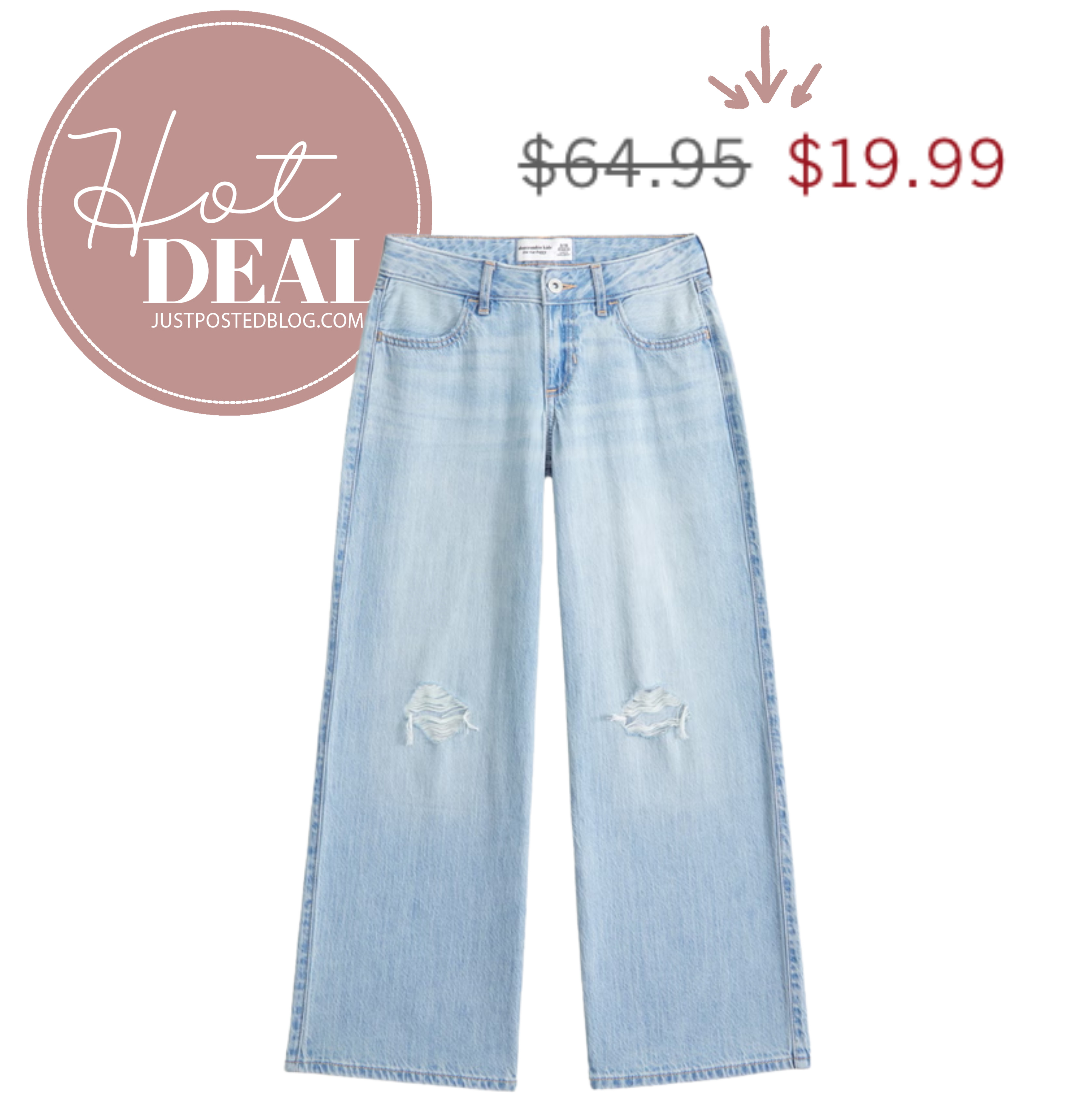 Lucy LOVES Abercrombie jeans!! This pair is on sale for such a great price!!! 

 