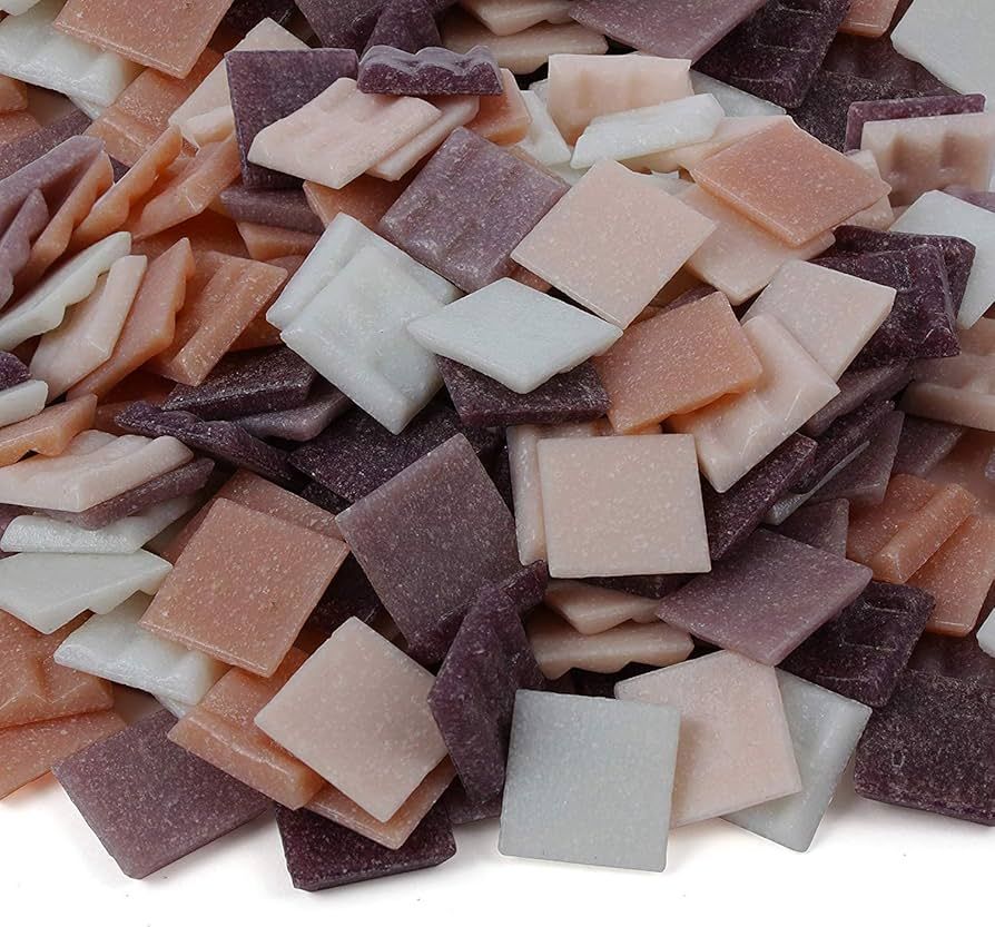 Milltown Merchants™ Pink and Purple Mosaic Tiles - Bulk Mosaic Tile Assortment - 3/4 Inch (20mm... | Amazon (US)