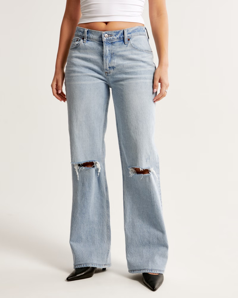 Women's Curve Love Low Rise Baggy Jean | Women's | Abercrombie.com | Abercrombie & Fitch (US)
