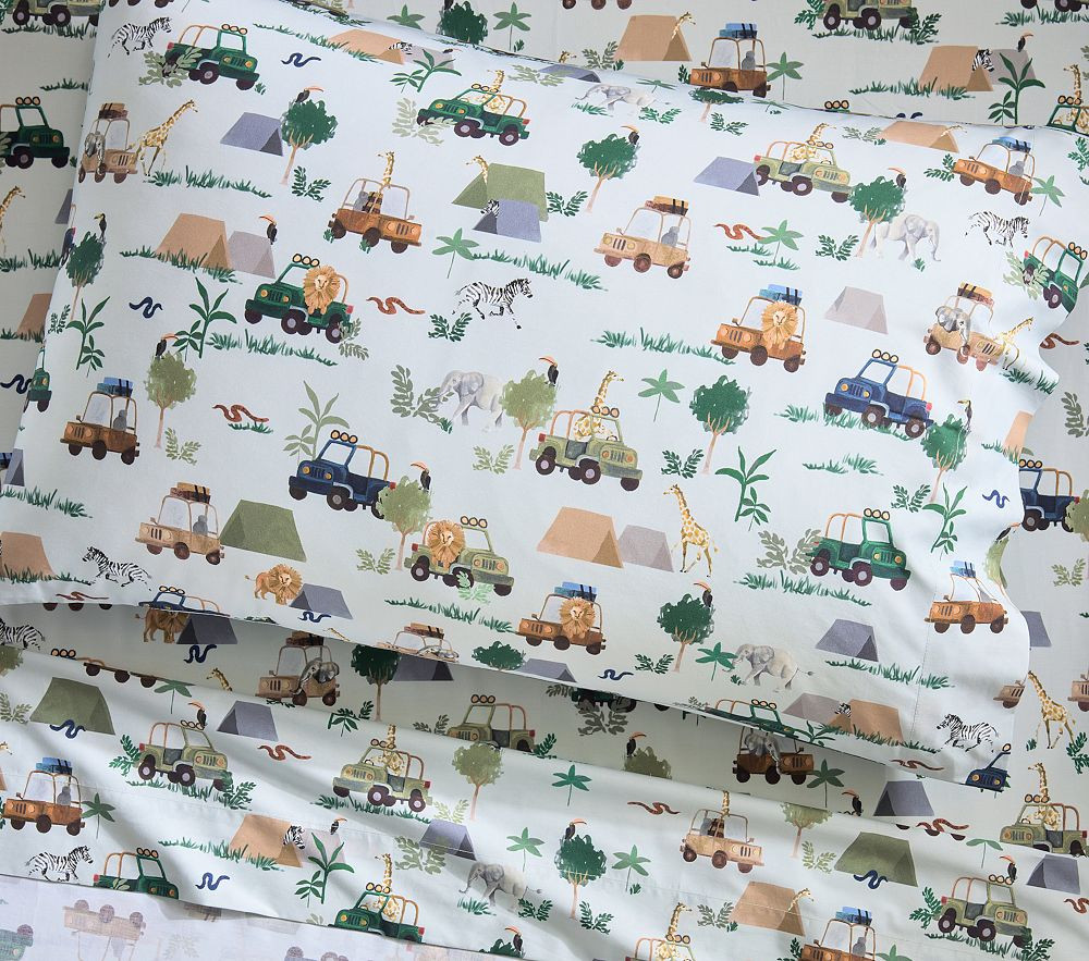 Safari Adventures Organic Sheet Set | Pottery Barn Kids