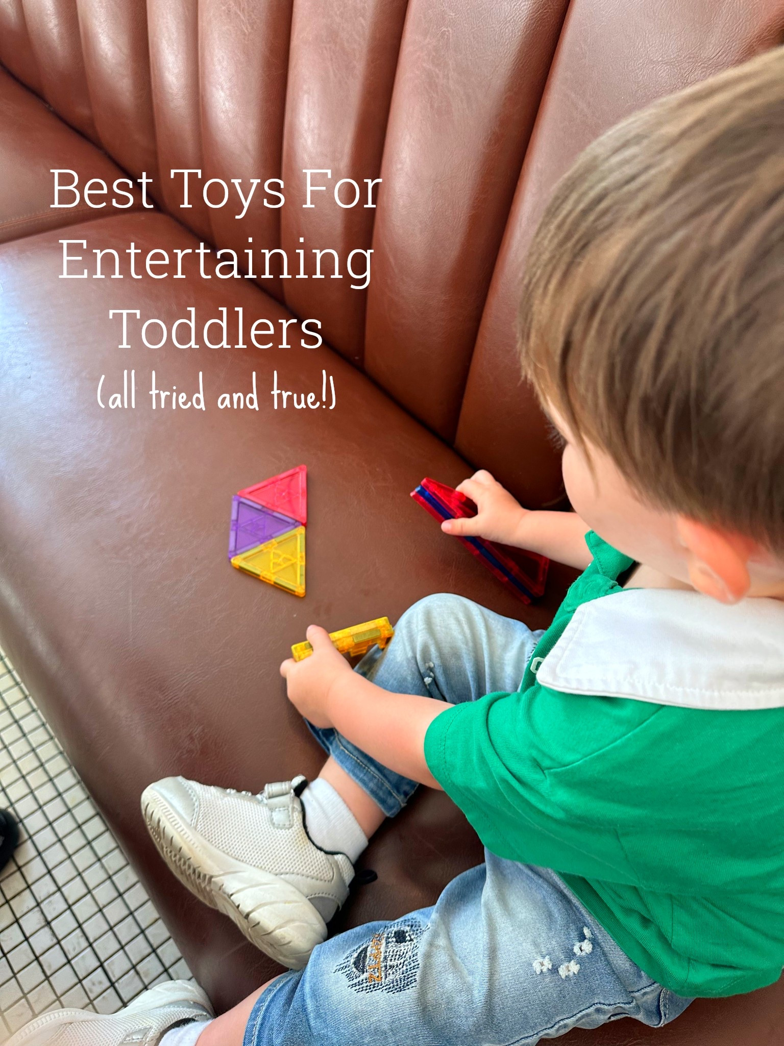 These are my 2.5-year-old toddler’s favorite toys for a quiet time at planes, restaurants, cafes, doctor’s visits, and even when visiting a friend! They have saved me several times and allowed my kid to be entertained without screens!