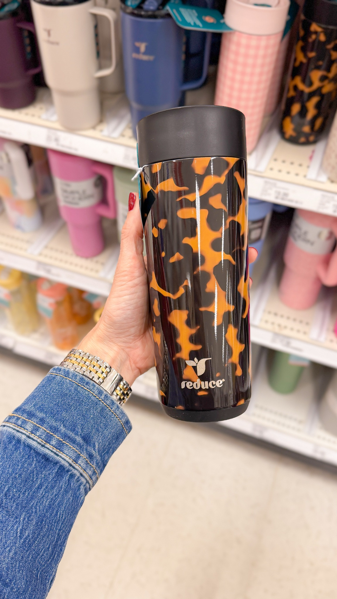 Such a pretty coffee tumbler at Target.