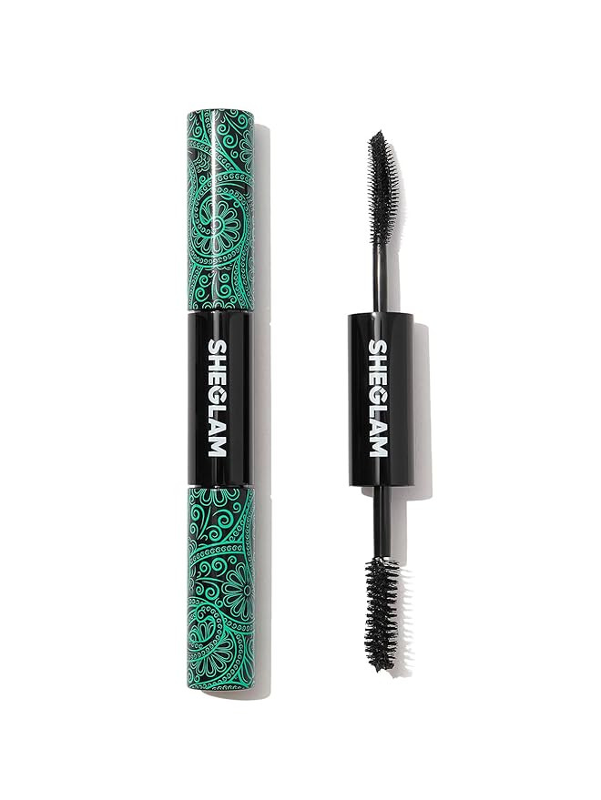 SHEGLAM 2 In 1 Black Volume and Length Waterproof Mascara Long Lasting Dual-Ended Tubing Eye Make... | Amazon (US)