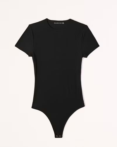 Women's Soft Matte Seamless Tee Bodysuit | Women's Tops | Abercrombie.com | Abercrombie & Fitch (US)