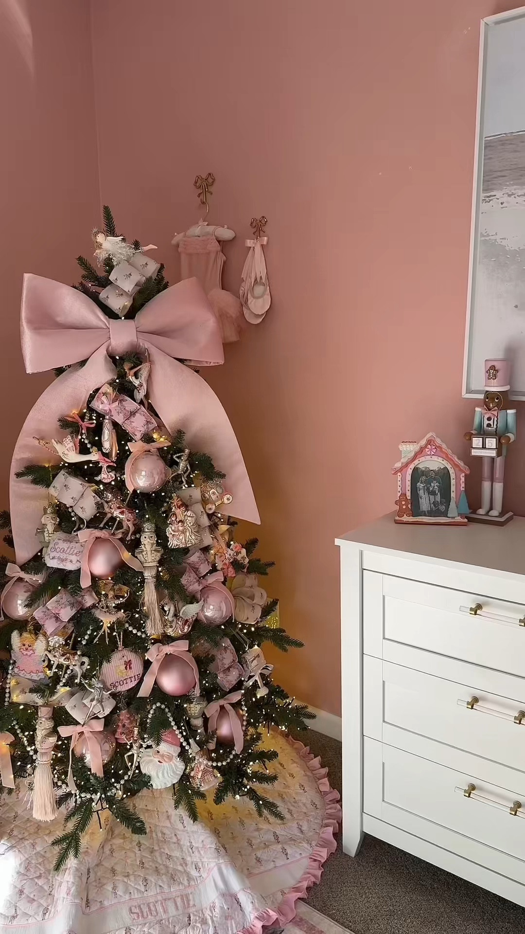 Scottie girl’s very pink first Christmas tree 🩷🎀✨

#LTKBaby #LTKHoliday #LTKHome