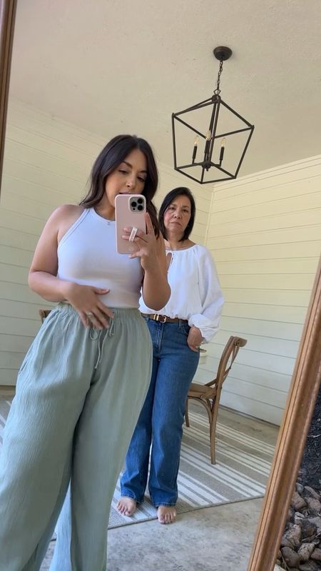 Sharing looks from Abercrombie try on with mom in honor of Mother’s Day!! She’s try on their jeans for the first time and I ordered these new pants and am obsessed! Great summer pant and perfect for travel!

#LTKtravel #LTKcurves #LTKFind