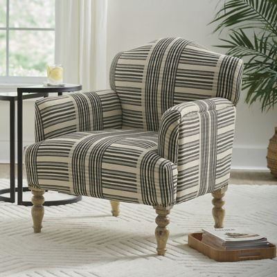 Astrid Stripe Armchair | Grandin Road