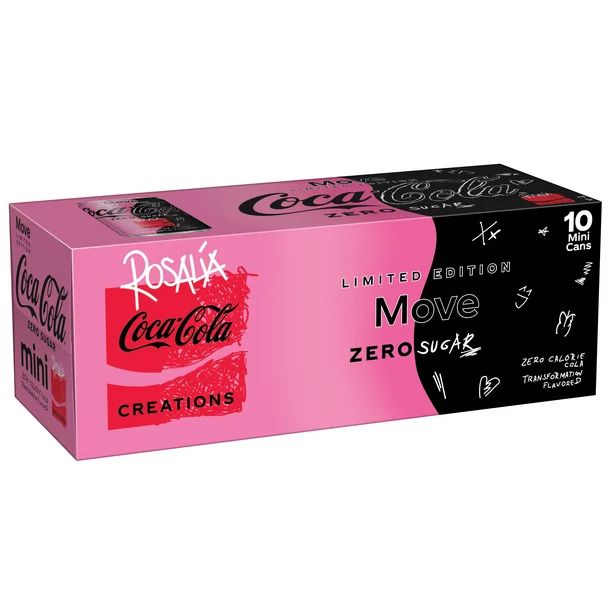 Coca-Cola Move Zero Sugar Mini Soda Pop Soft Drink, 7.5 fl oz, 10 Pack Cans | Walmart (US)