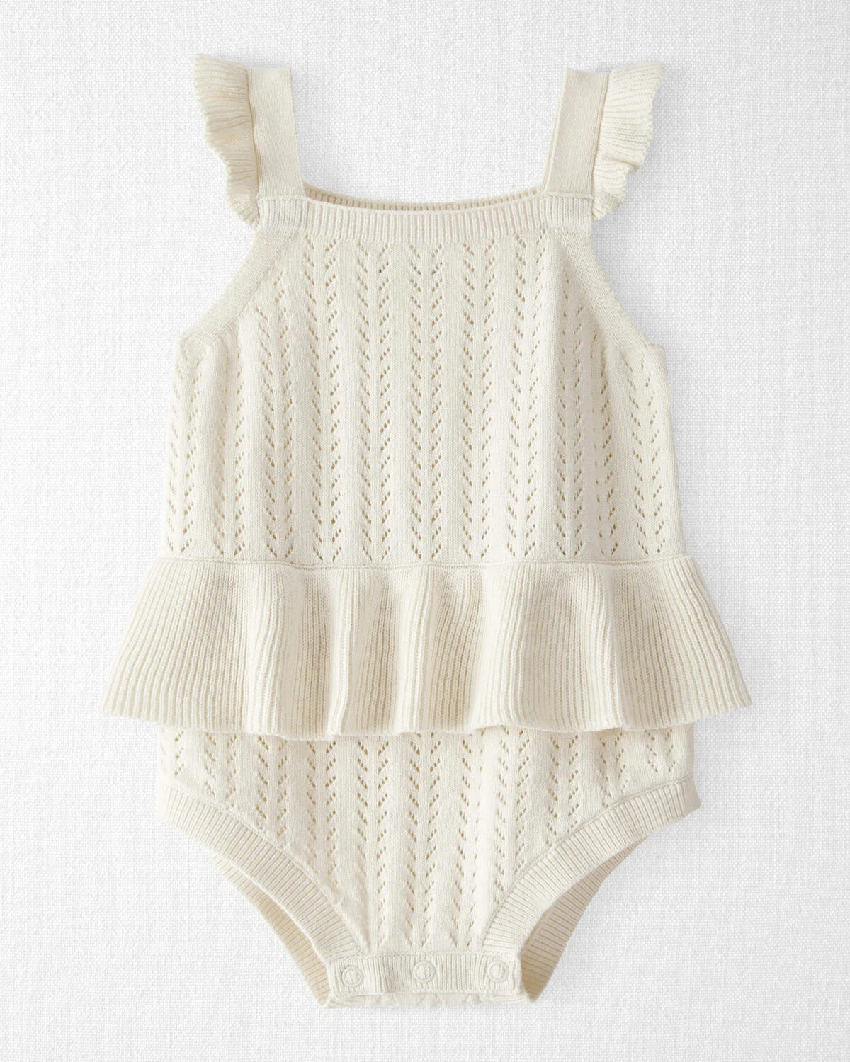 Baby Girl Organic Cotton Sweater Knit Bubble | Carter's Inc