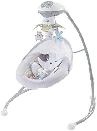 Fisher-Price Sweet Snugapuppy Swing, Dual Motion Baby Swing with Music, Sounds and Motorized Mobile | Amazon (US)