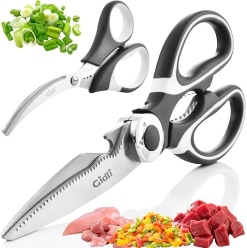 Kitchen Shears by Gidli - Liftime Replacement Warranty* - Includes Seafood Scissors As a Bonus - ... | Amazon (US)