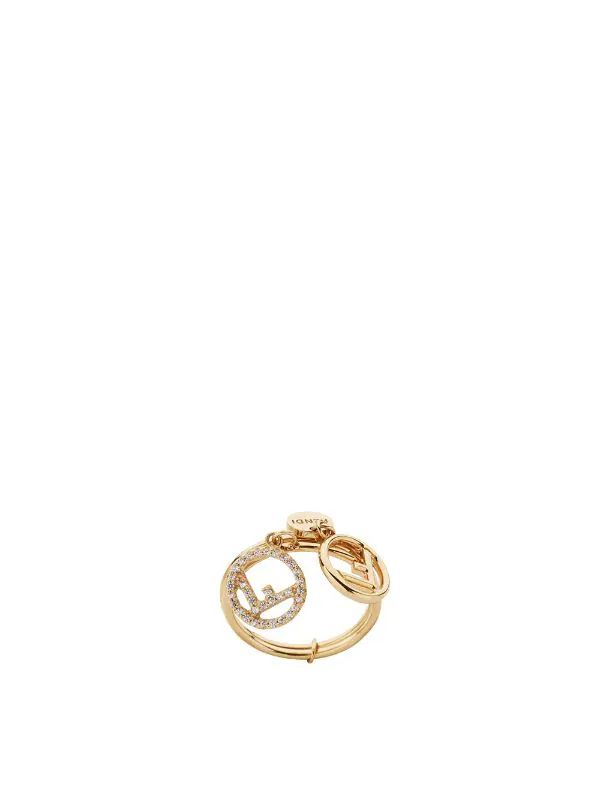 double-logo charm ring | Farfetch (US)