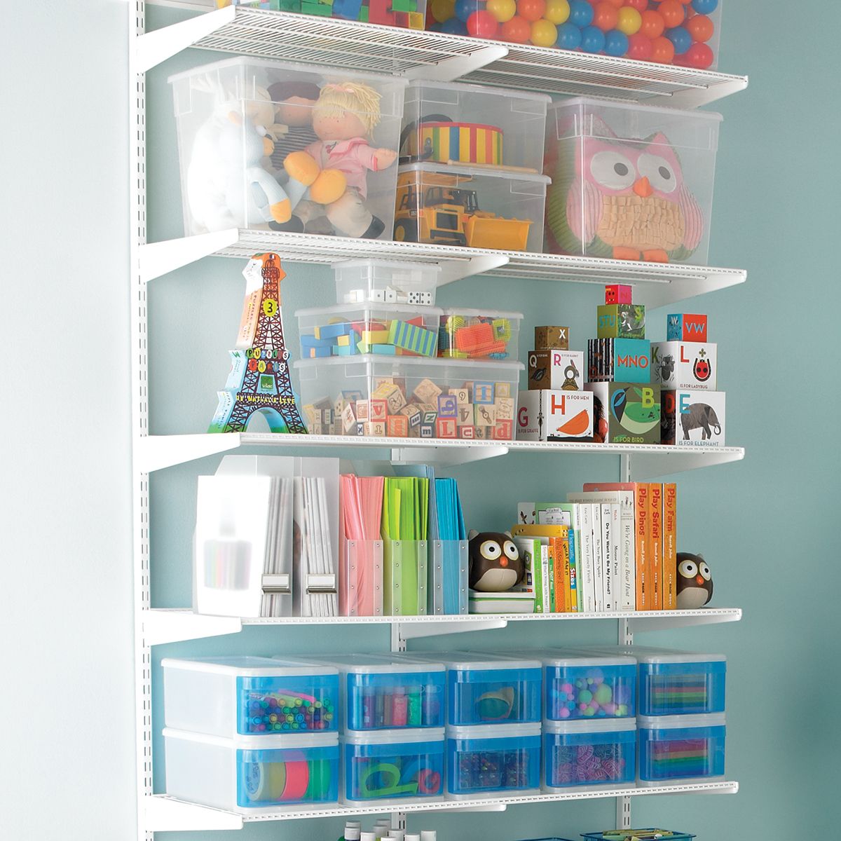 White elfa Activity Room 7ft S | The Container Store