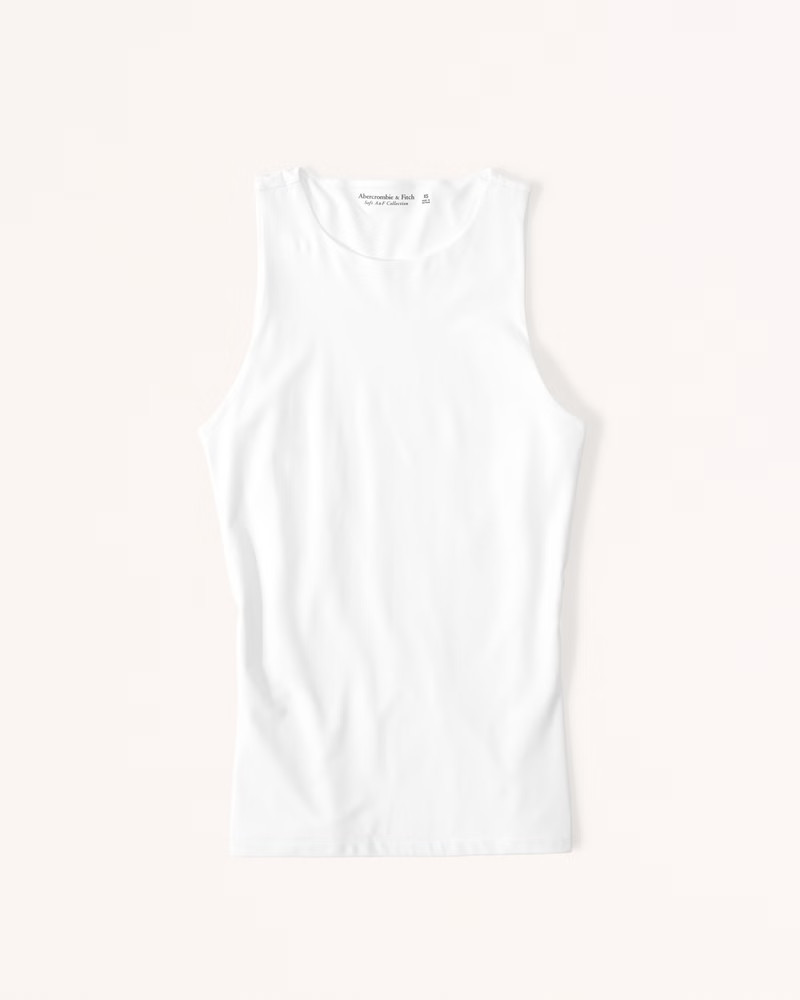 Soft Matte Seamless High-Neck Tank | Abercrombie & Fitch (US)