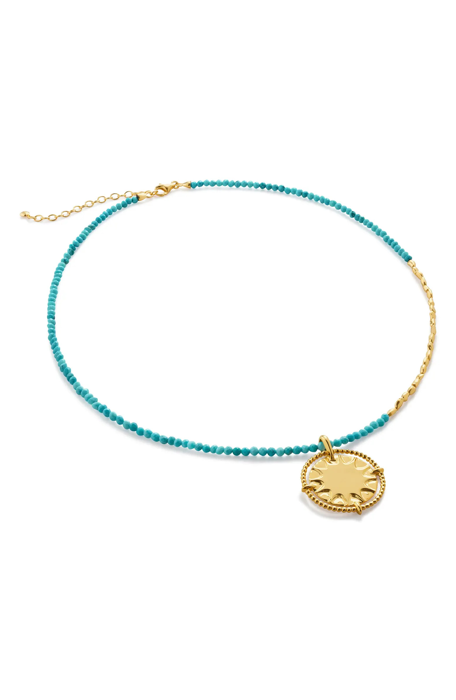Beaded Sun Pendant Necklace | Nordstrom