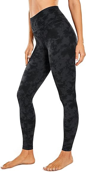 CRZ YOGA Women's Naked Feeling Workout Leggings 25 Inches - 7/8 High Waist Yoga Tight Pants | Amazon (US)
