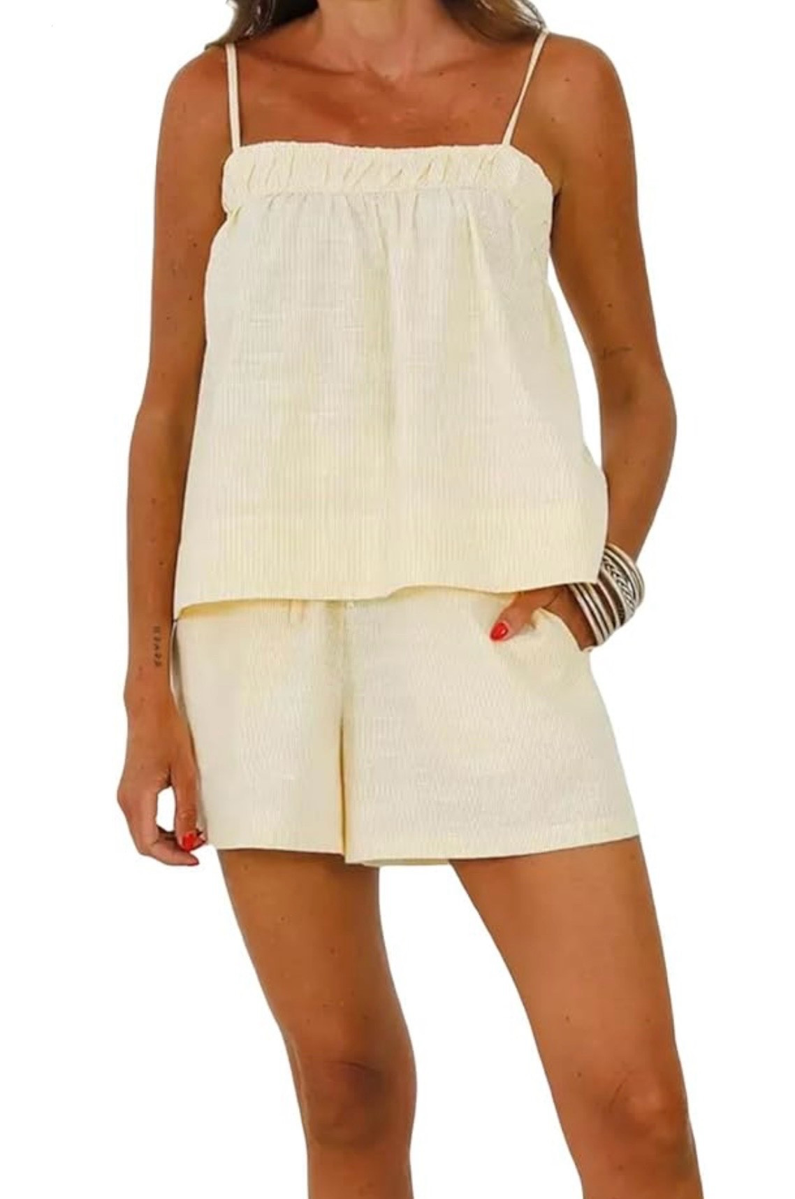 Amazon two piece striped set for summer 