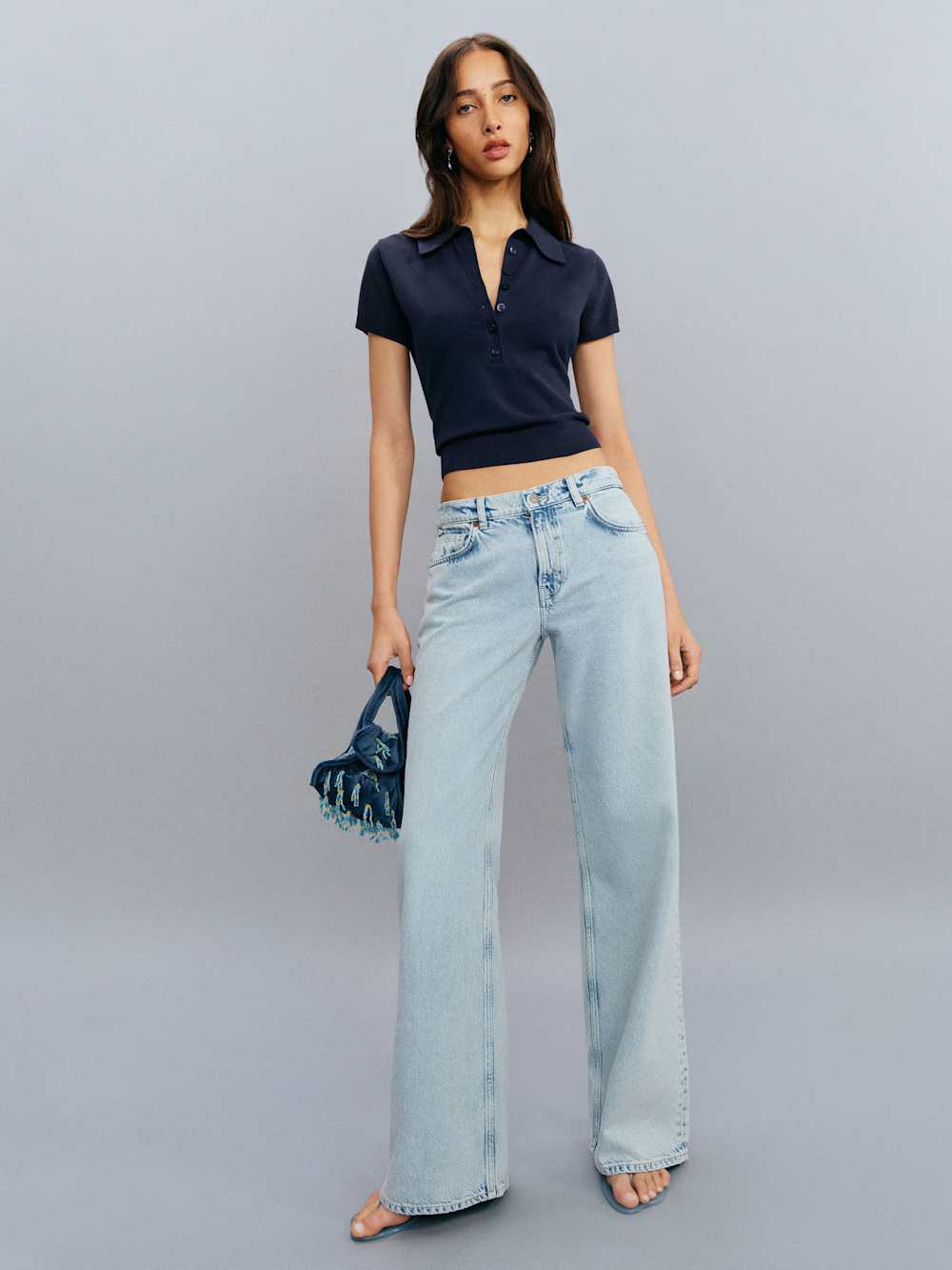 Bentley Cotton Polo Sweater | Reformation (Global)