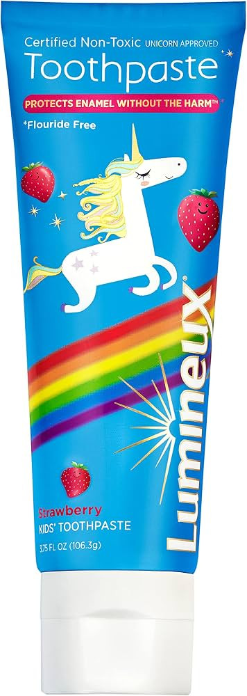 Lumineux Dentist Formulated Kids Toothpaste, Strawberry Flavor & Unicorn Approved - Certified Non... | Amazon (US)