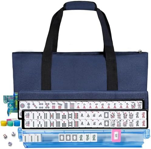 American Mahjong Tile Set, American Mahjong Set Complete with Bag, 166 White Tiles with Bag and A... | Amazon (US)
