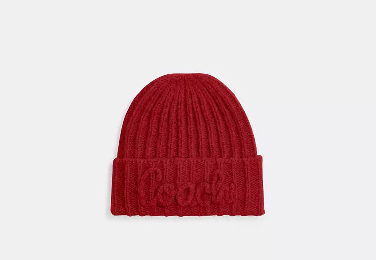 Coach Script Knit Beanie | Coach Outlet CA
