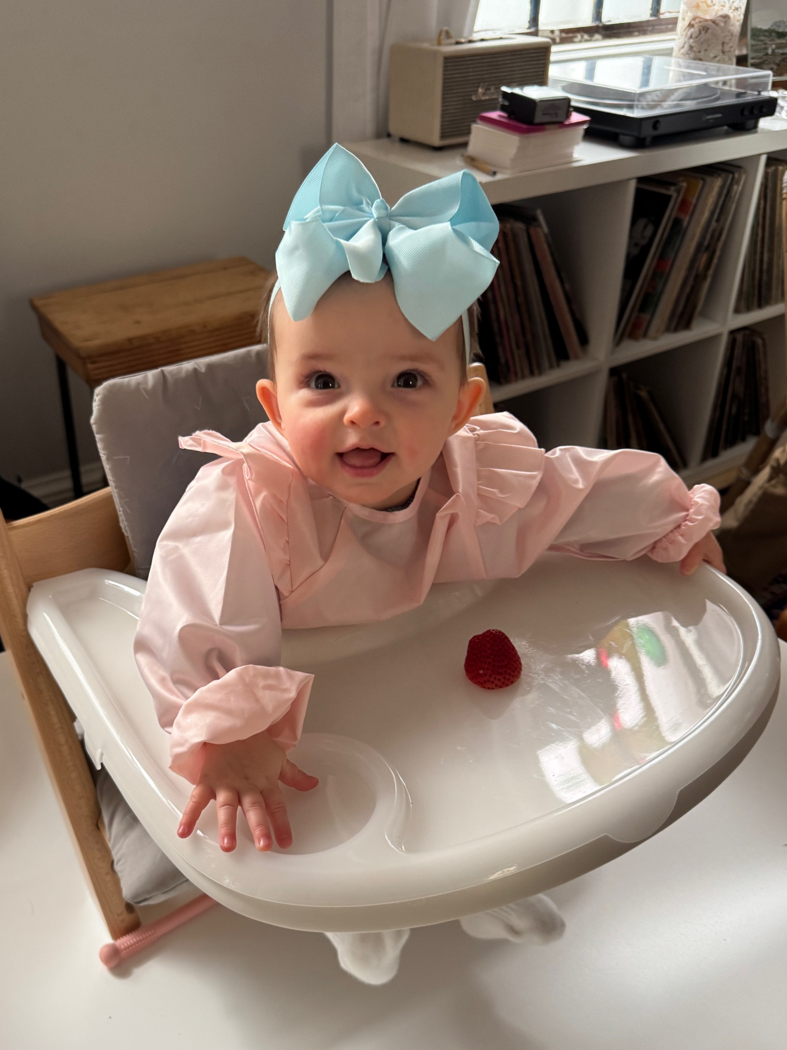 Linked her bows, bib, and high chair tray cover!


#LTKBaby