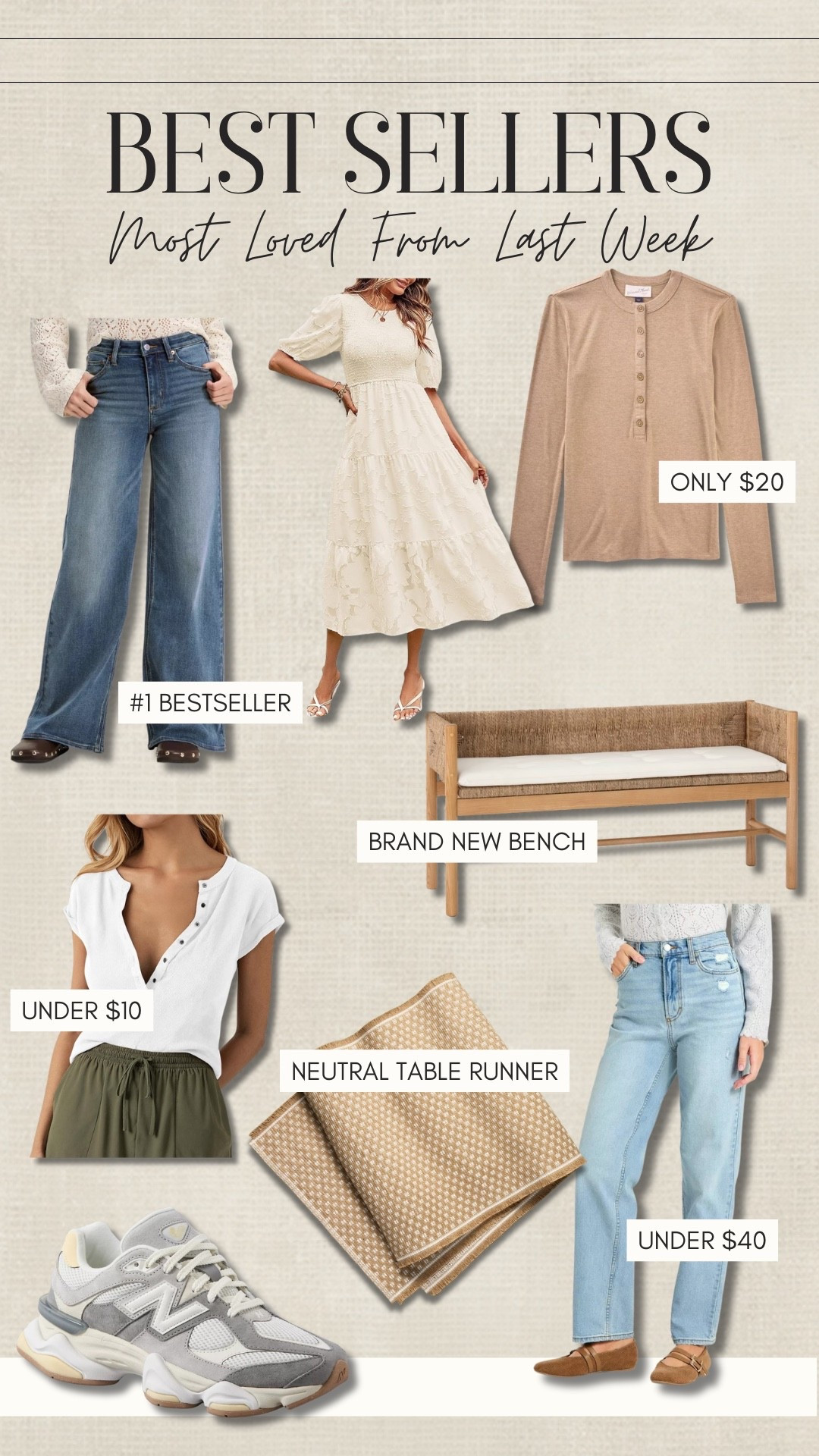 Most popular bestsellers from last week 🫶🏼✨🛒🤍 

#LTKFindsUnder100 #LTKootd #LTKHome