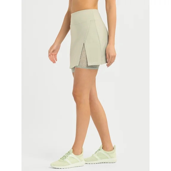 Jessica Simpson Women\u2019s Solid Skirt with Lace Biker Short, Sizes XS-XXL | Walmart (US)
