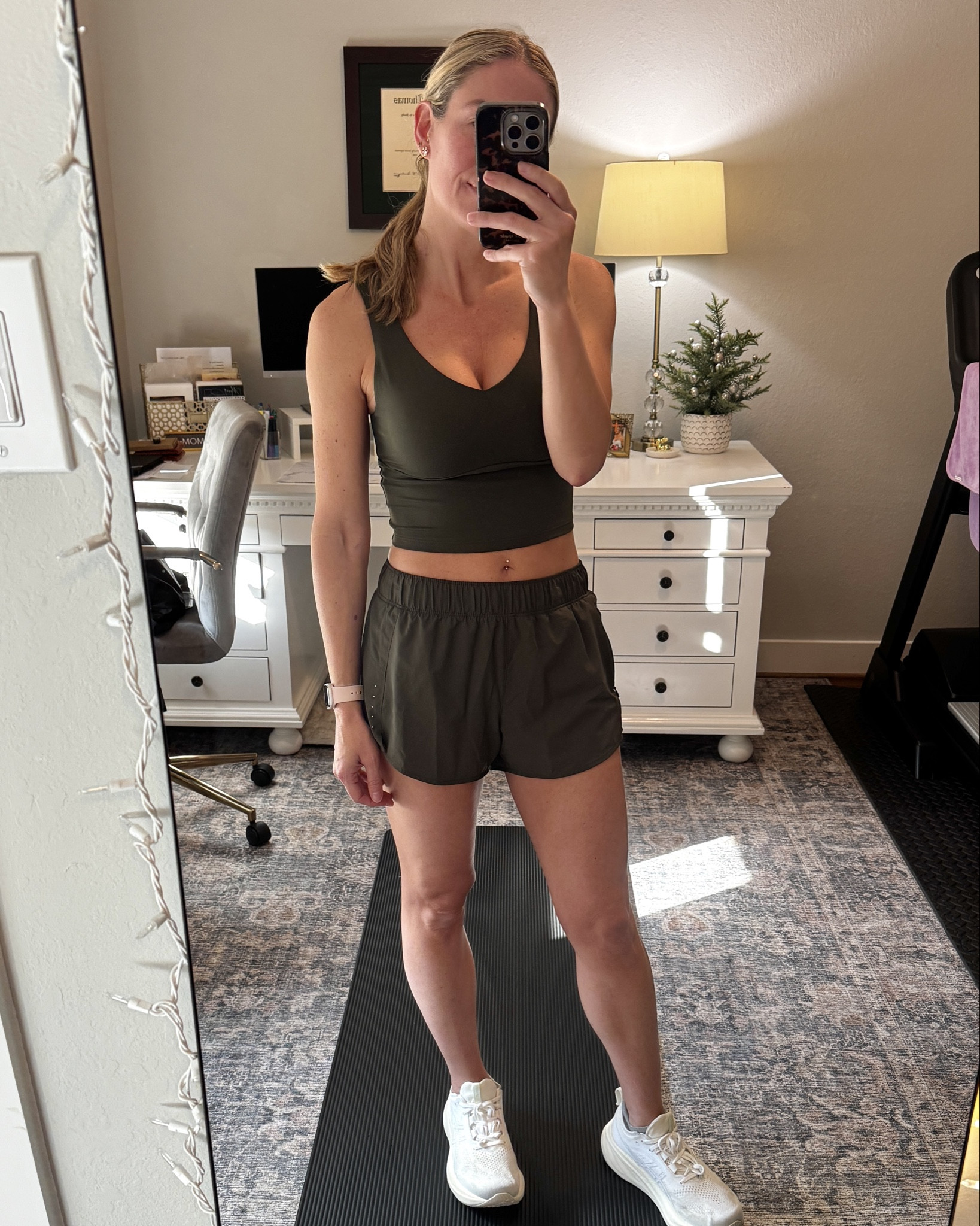 Work out clothes - newest addition of running shorts. I’m wearing a small and they’re a hint loose in the waist but I prefer that. I tend to size up in all of my work out clothes. 

I love ON’s athletic clothes - both the price point and quality are top notch. And I love that I can mix and match various items of their various lines with the coordinated colors. 

#everypiecefits

Athleisure
Running 
Leggings
Work out
Gym clothes
Moisture wicking 
Color coordinated 
Monochrome 
Monochromatic 
Yoga

#LTKSaleAlert #LTKActive #LTKOver40