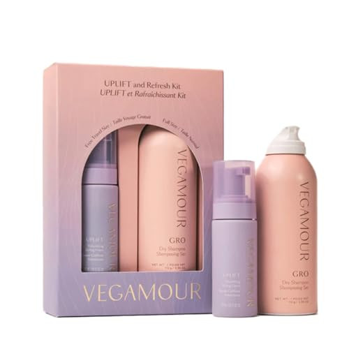VEGAMOUR UPLIFT and Refresh Kit | Volumizing Dry Shampoo Spray Formulated Without Benzene, Supports Thicker Fuller Looking Hair | $50 Value | Amazon (US)