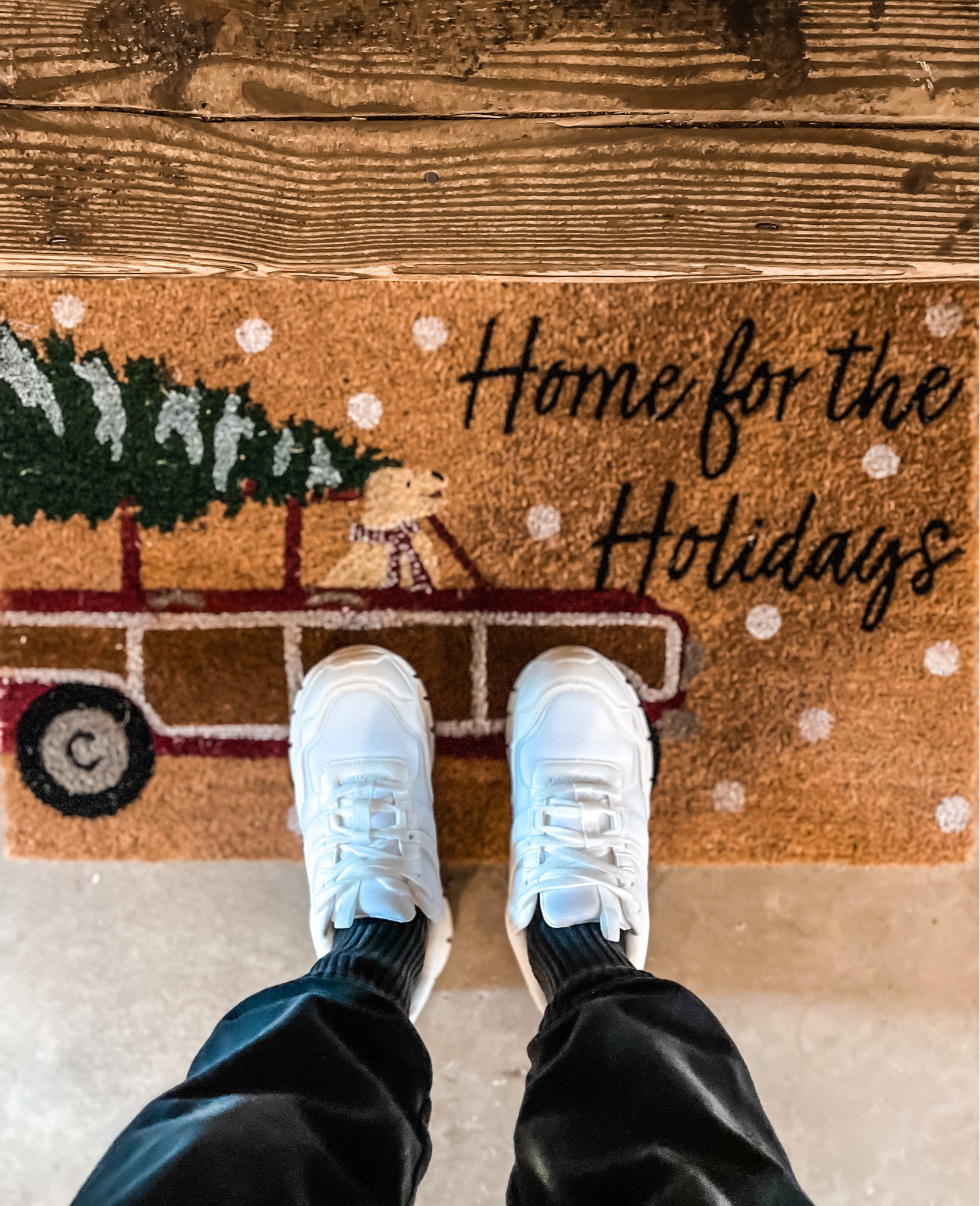 Coir Christmas welcome mats
- chunky sneakers
- fleece sweats
#ltkunder50 #dogpeople #ltkunder100

#LTKSeasonal #LTKHoliday #LTKCyberweek