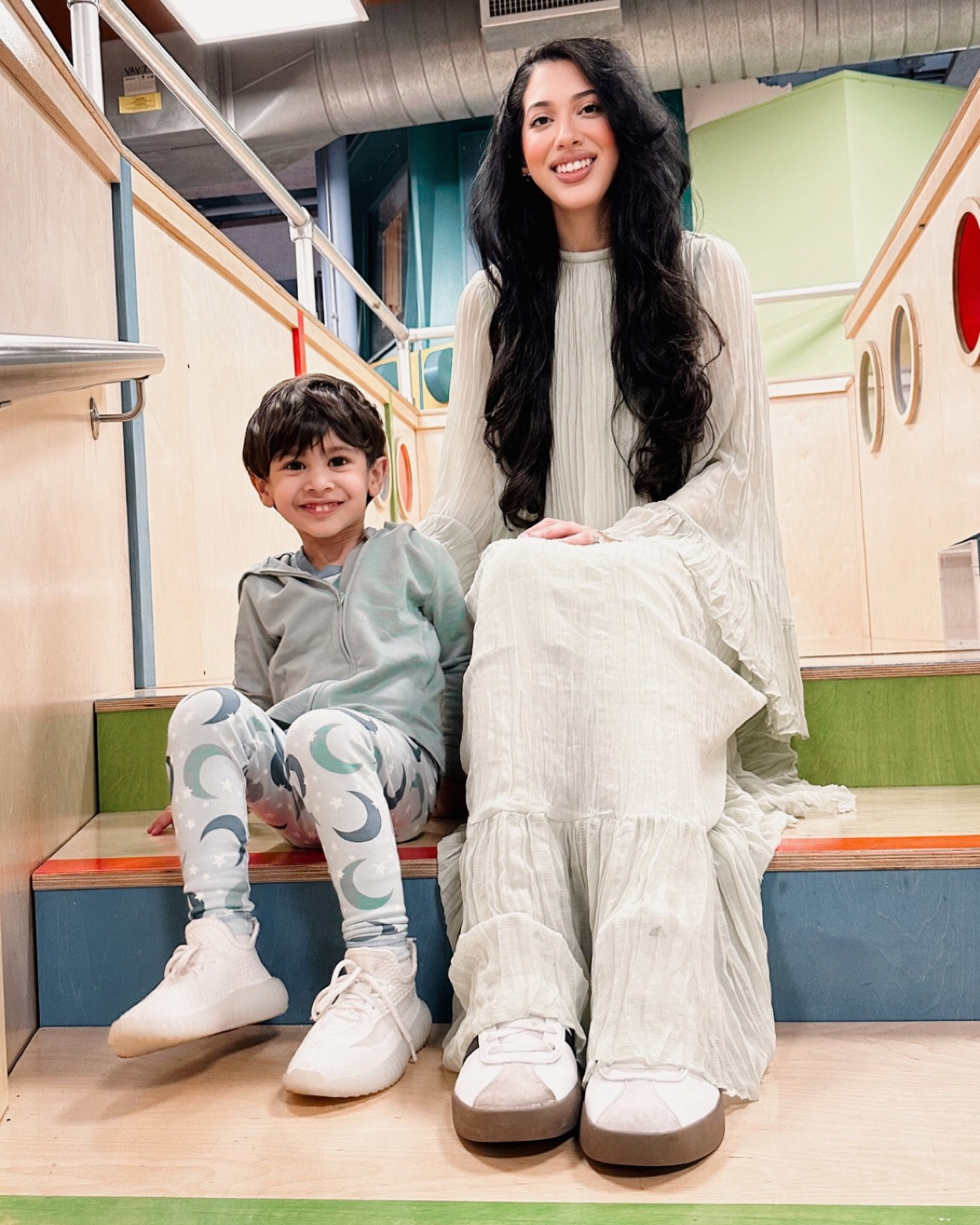 The cutest Eid pajamas on my little one! Love the moon design and the high quality soft fabric for my toddler. I’m wearing the most comfortable modest loose dress to match my child!

#LTKsalealert #LTKstyletip #LTKkids