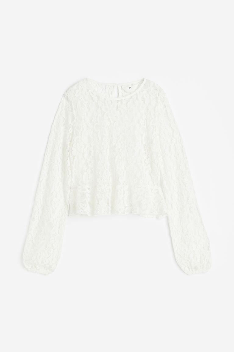 Lace Peplum Blouse | H&M (US + CA)