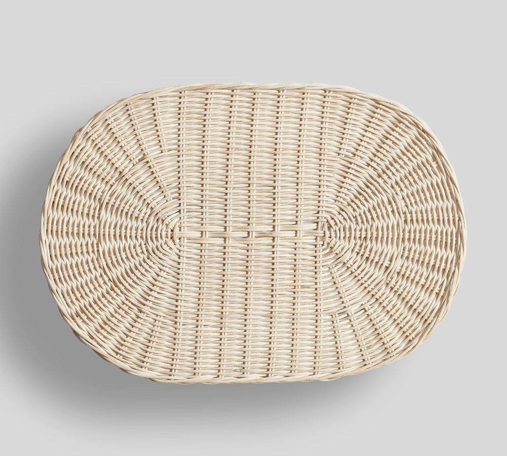 Handwoven Wicker Serveware Collection | Pottery Barn (US)