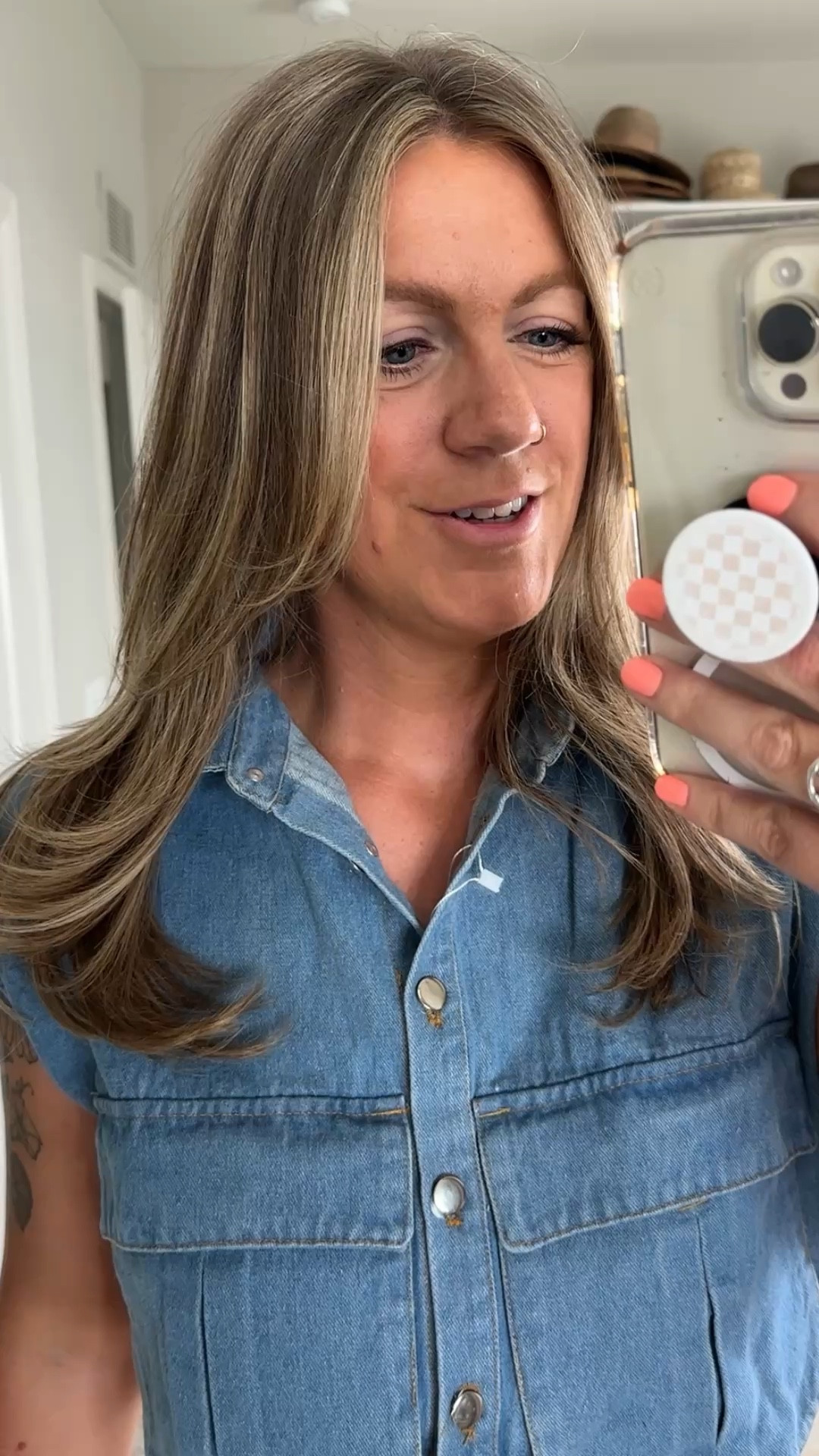 Top could be cute with some extra high waisted pants I guess. Wearing a large. Barrel jeans are medium tall 

#LTKOver40 #LTKMidsize