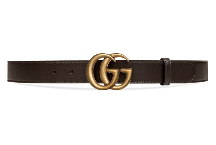 Gucci Leather belt with Double G buckle | Gucci (US)