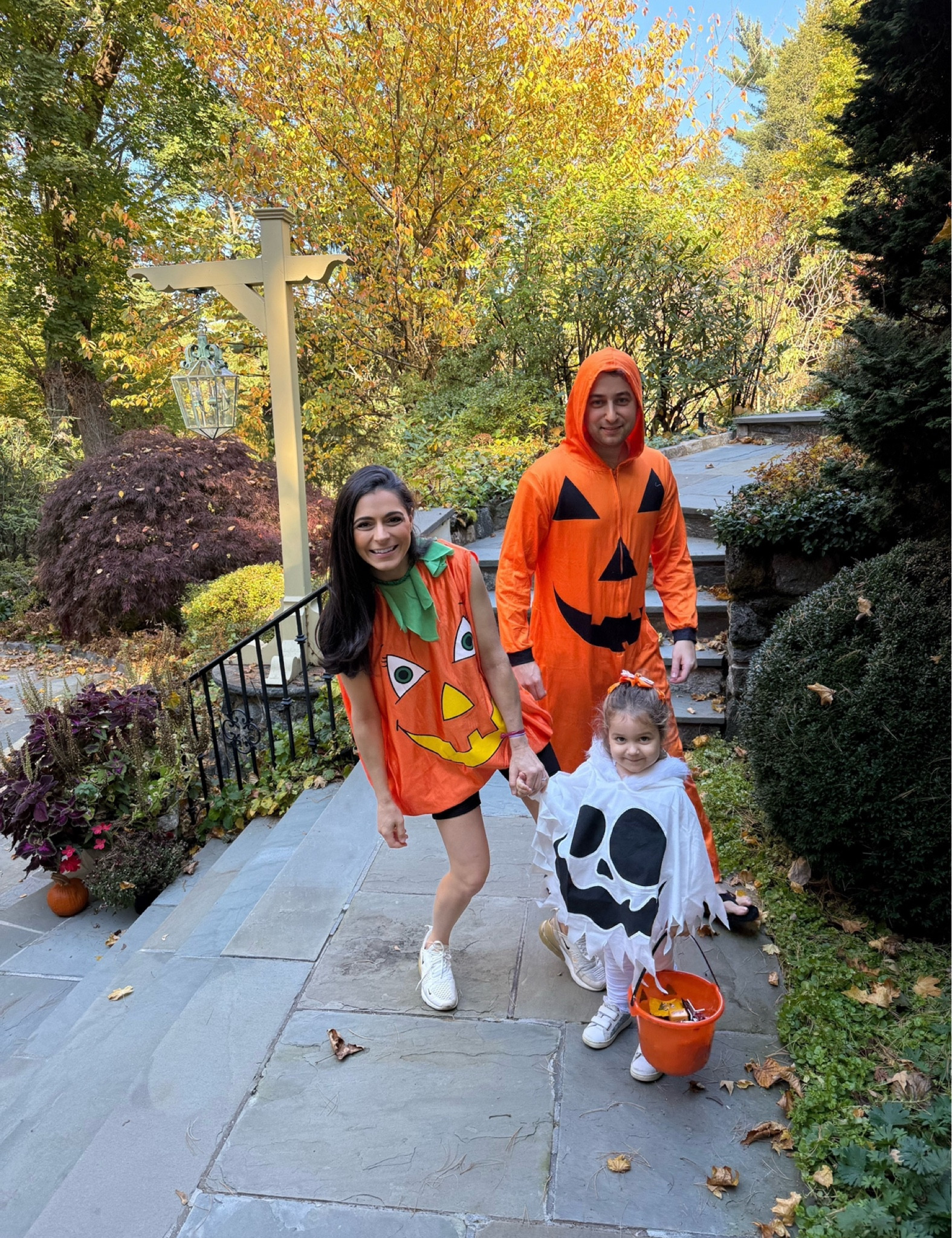 Parents and child Halloween costume, toddler ghost Halloween costume, adult pumpkin Halloween costume. Halloween costume inspiration. Halloween pregnant costume idea. 

#LTKSeasonal #LTKBump #LTKStyleTip