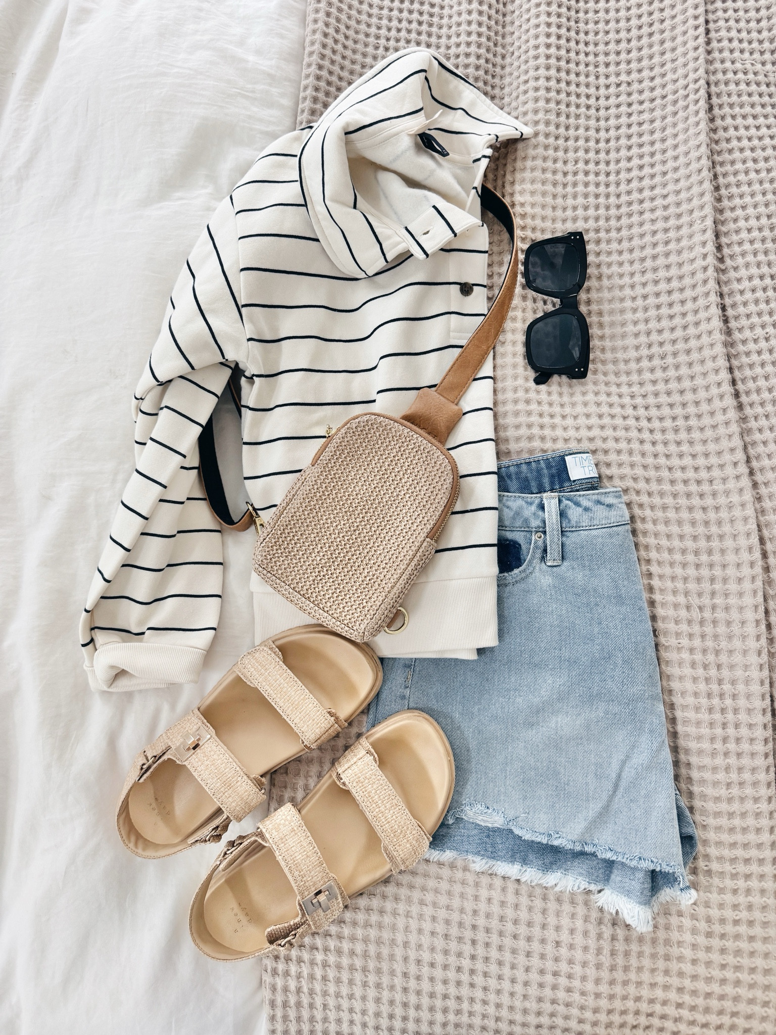 Spring outfit. Vacation outfit. Resort wear.  Travel outfit.  Size up in the shorts.  

#LTKFindsUnder50 #LTKItBag #LTKShoeCrush