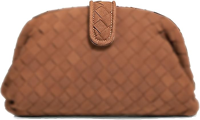Molodo Woven Bags for Women Shoulder Bag PU Leather Handwoven Crossbody Bag Satchel Woven Purses | Amazon (US)