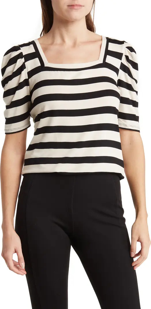 Elbow Sleeve Square Neck Top | Nordstrom Rack