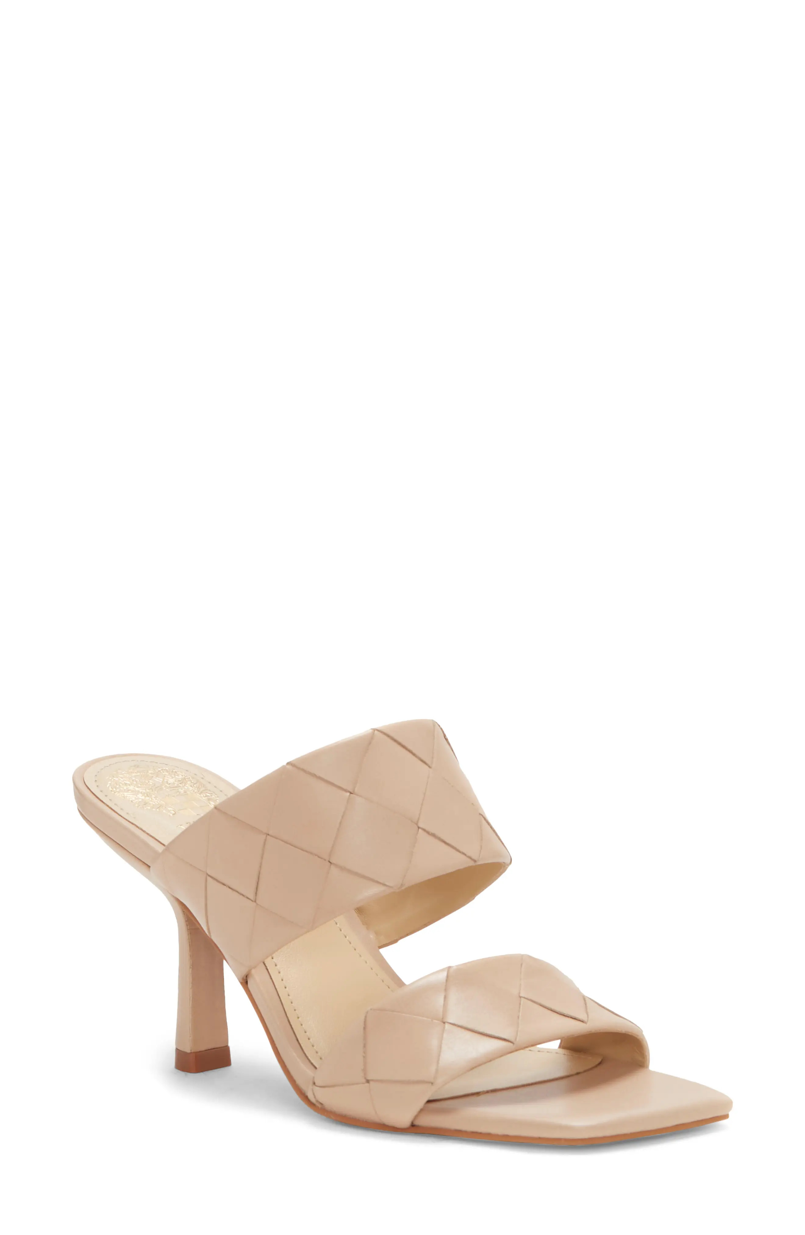 Vince Camuto Candialia Sandal, Size 8 in Nude Nappa at Nordstrom | Nordstrom