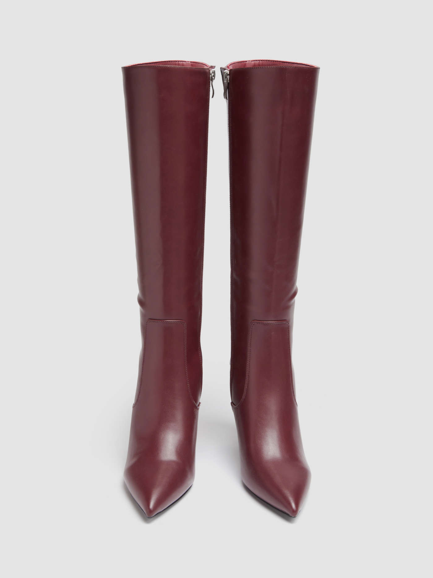 POINTED TOE STILETTO KNEE HIGH BOOTS | Cider