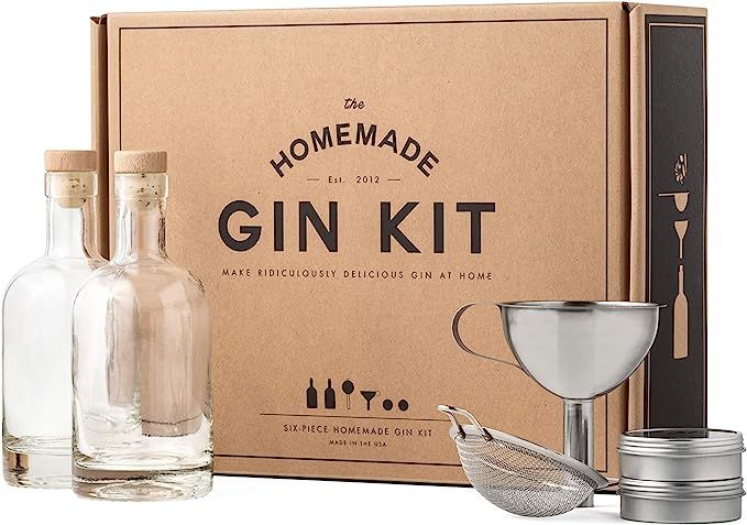 W&P Homemade Gin Kit, Make Your Own Kit, Botanical Blend and Juniper Berries, Home Kit, Kitchen E... | Amazon (US)